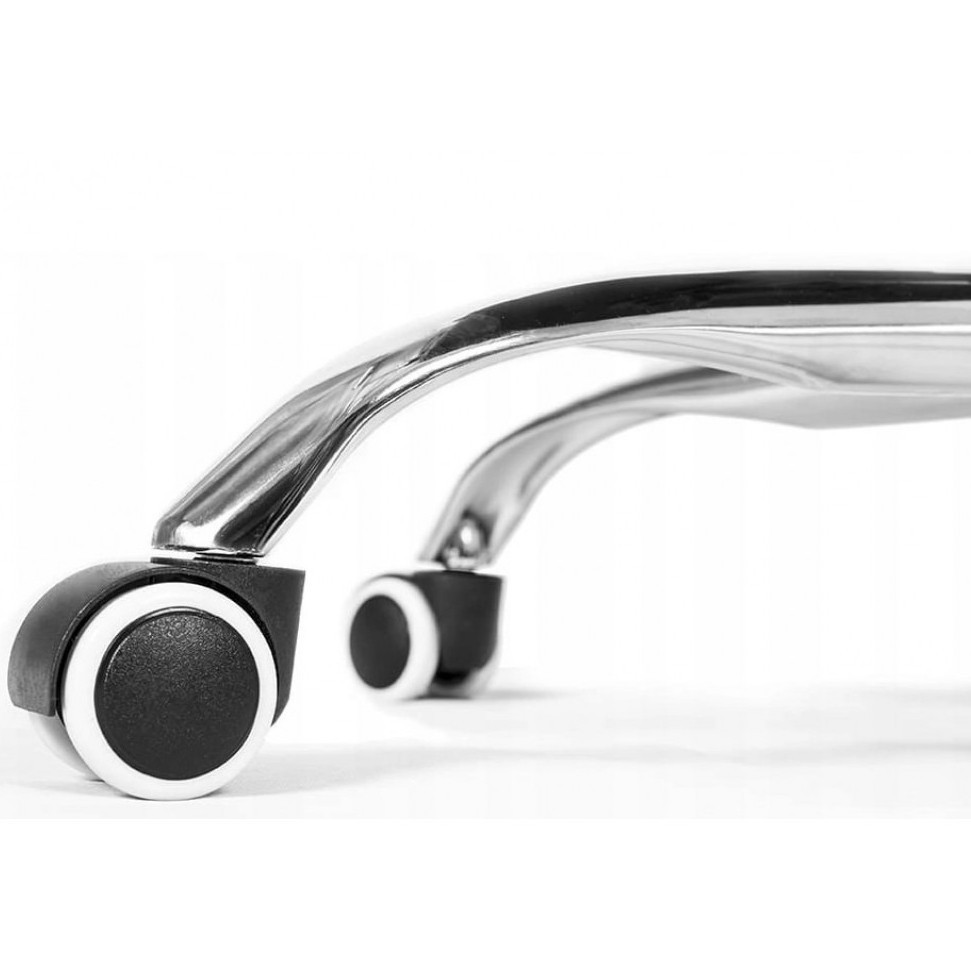 Крісло офісне комп'ютерне B-531 на коліщатках робоче для комп'ютера офісу дому Чорно-білий Київ - фото 6