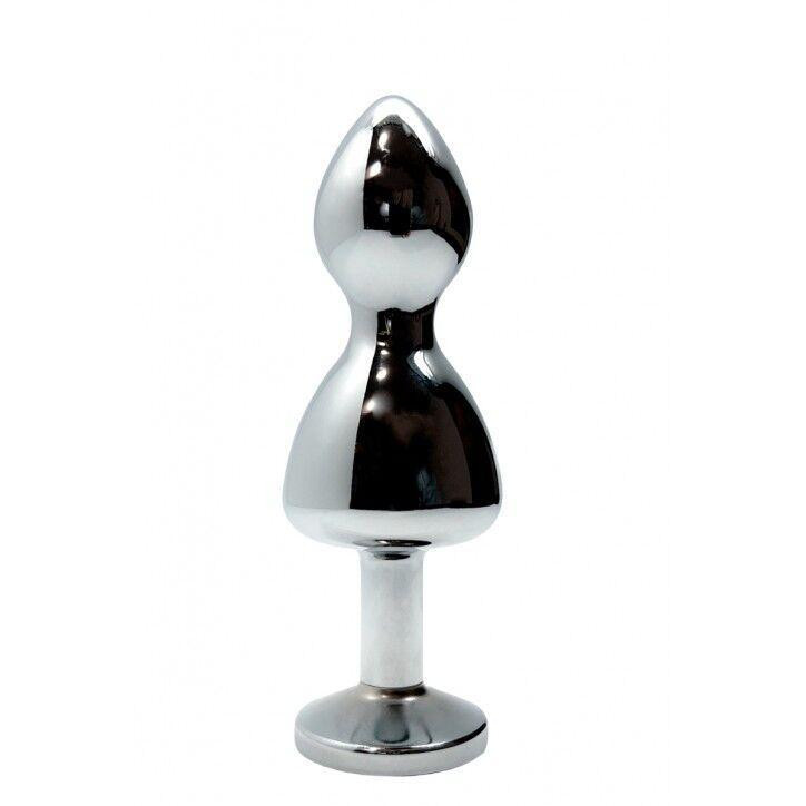 Металлическая анальная пробка Wooomy Lollypop Double Ball Metal Plug Red M диаметр 3,1см, длина 9,4с Sex Aura Киев - изображение 2
