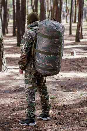 Військовий баул 70л мультикам матеріал КОРДУРА армійська міцна сумка-баул 70 л   WASA Львів