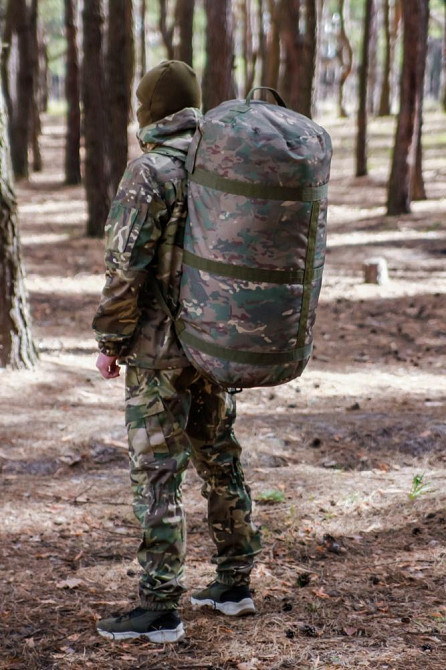 Військовий баул 70л мультикам матеріал КОРДУРА армійська міцна сумка-баул 70 л   WASA Львів - фото 4