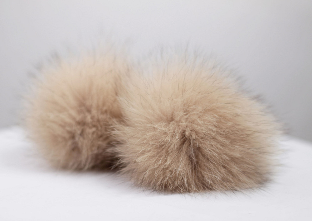 Помпони з натурального хутра песця на шапку 8-10см Харків - фото 4