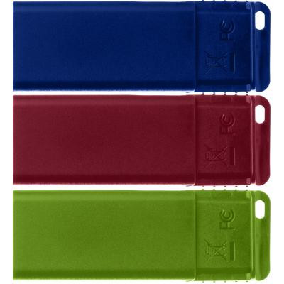 USB флеш накопичувач Verbatim 3x16GB Slider Red/Blue/Green USB 2.0 (49326) Вінниця - фото 4