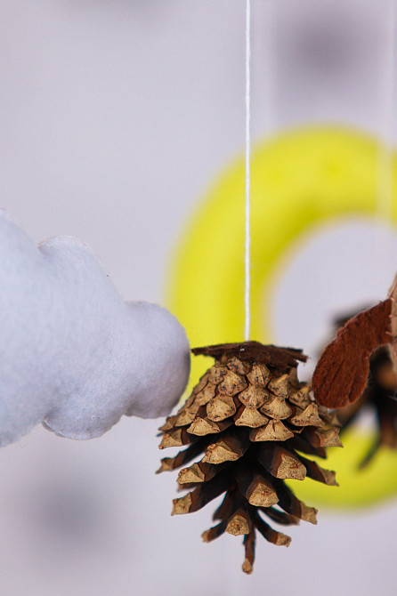 Дитячий мобіль на ліжечко для немовлят WooolyWool «Бізон» Київ - фото 3