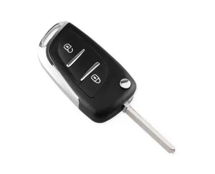 Ключ для Peugeot з корпусом під чип, 2 кнопки Київ