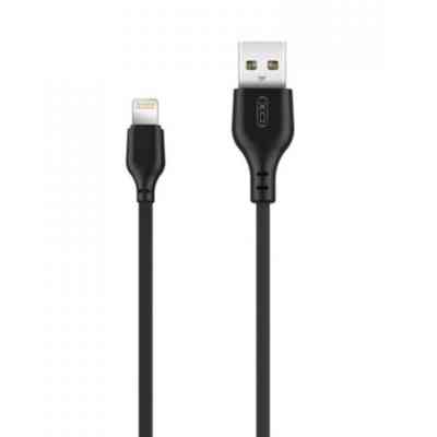 Дата кабель USB 2.0 AM to Lightning 1.0m 2.1A black XO (NB36-L-1-BK) Винница