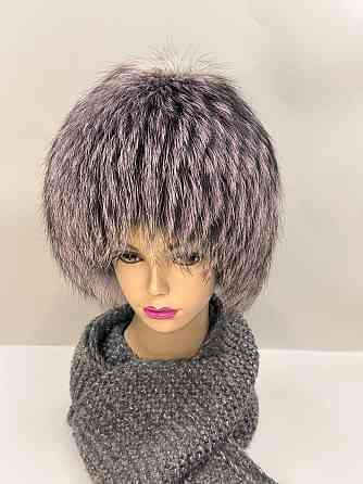 Меховая шапка женская Ангелина Пудровый Харьков