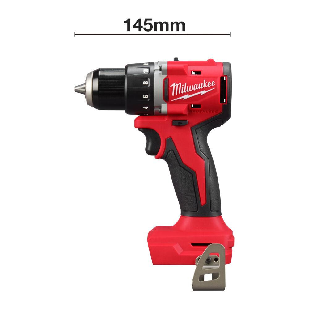 Дриль-шуруповерт акумуляторний безщітковий MILWAUKEE M18 BLDDRC-202C. 60,5Нм (зарядний пристрій М12-18 С, 2 акумулятори М18 В2 2 Одеса - фото 4