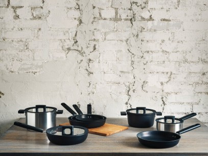 Кухонная Кастрюля с крышкой 5 литров Fiskars 