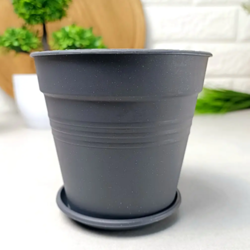 Вазон Глорія з підставкою 14,5*14см граніт Алеана Житомир