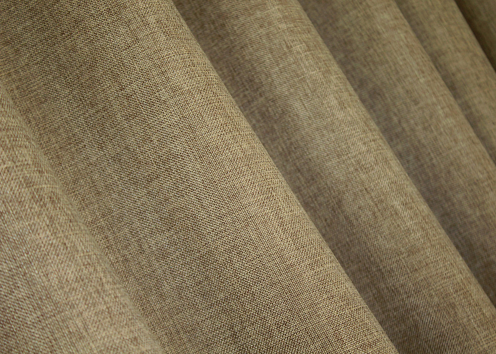 Комплект штор VR-Textil Льон Мішковина 200х270 2шт і Тюль 600х270 673ш-115т Капучино з білим 71-035/7 Київ - фото 6