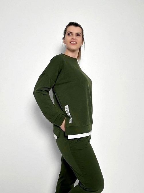 Трикотажний костюм-двійка "Spring" оптом | Батал | Розпродаж моделі Київ - фото 4