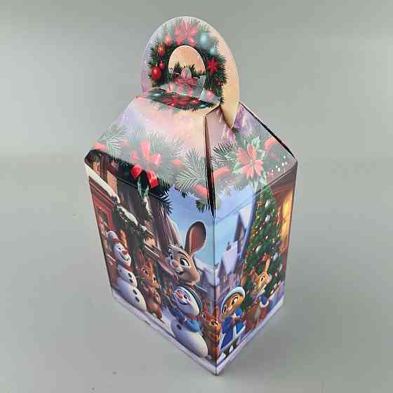 Новогодняя подарочная картонная упаковка для конфет (700грм) №232 