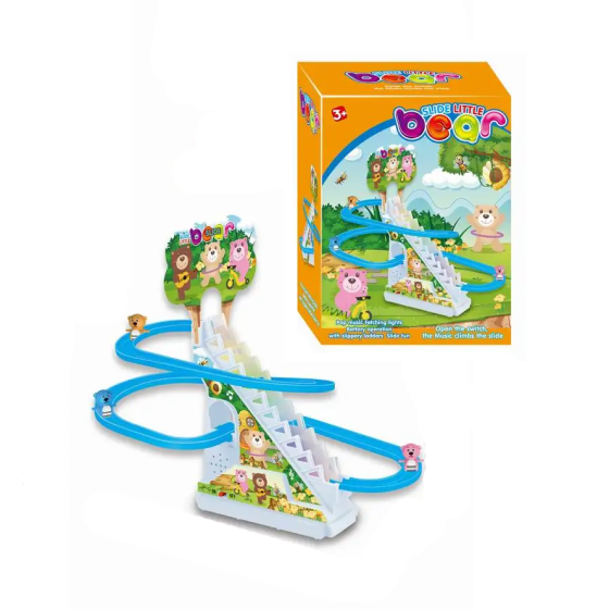 Гра настільна для дітей "Гірка з треком", іграшка для розвитку дитини, від 3 років, фігурки 3шт Bear Кам'янець-Подільський