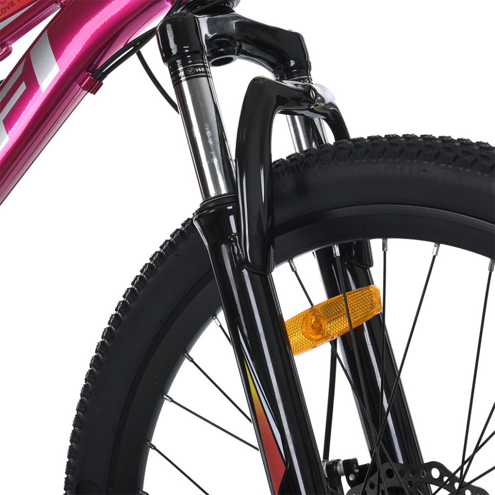 Велосипед MTB2601-3, 26 дюймів, алюмінієва рама 13 Shimano 21SP фуксія Вінниця - фото 3