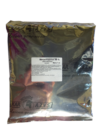 Метронидазол 99% 1 кг O.L.KAR. Винница