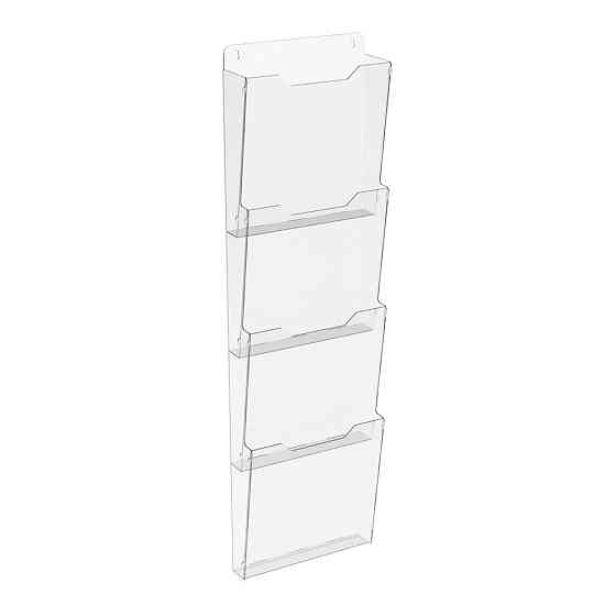 Кишеня буклетниця EKOSTAR А4 вертикальний 4 кишені Київ