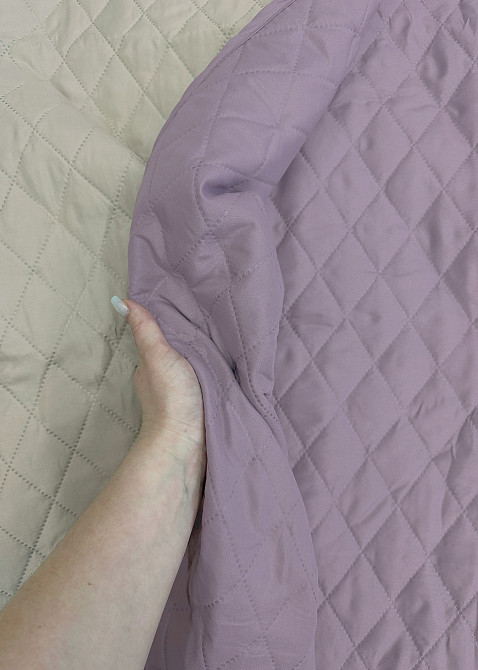 Покрывало двустороннее Decorator Microfiber ромб 160х215 см сиреневый с бежевым (85-123) Киев - изображение 8