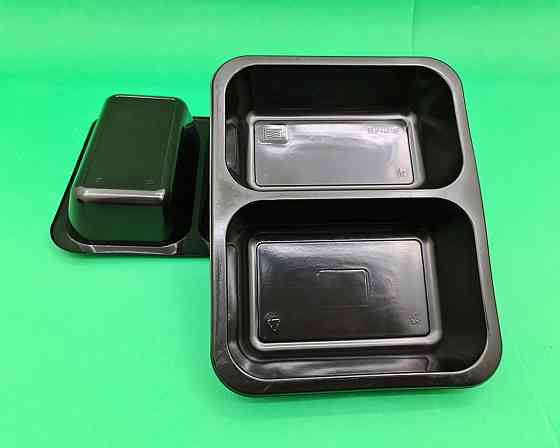 Ланч бокс полипропиленовый черный T-2   227 х 178 х 40 мм (50 шт) Харьков