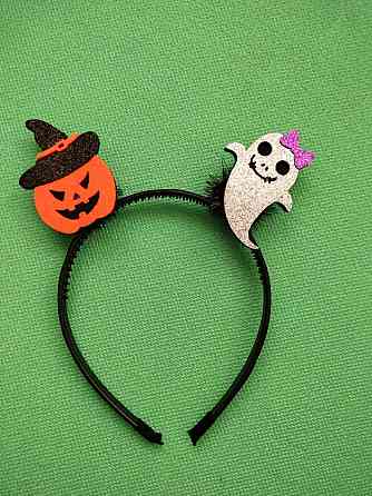 Обруч на Хэллоуин для праздника и карнавала one size разноцветный Киев