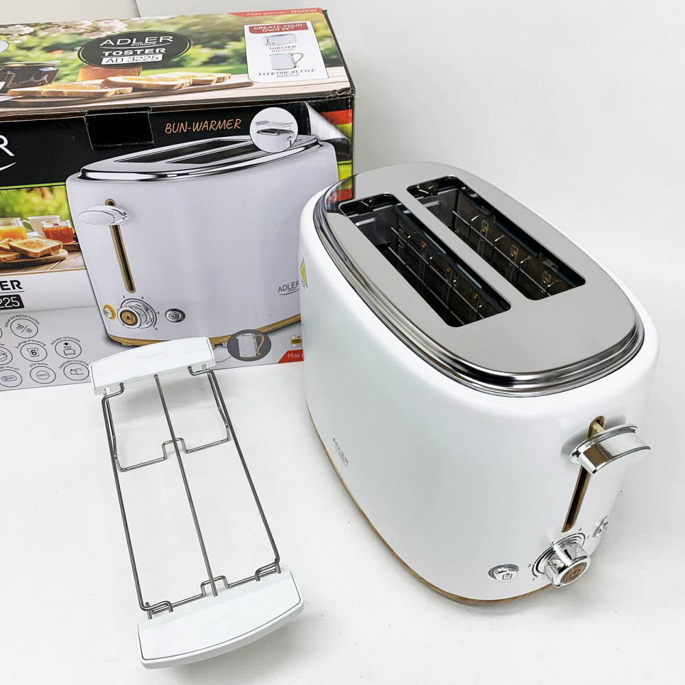 Тостер компактний, Тостер для смаження хліба, Тостер хороший в подарунок з лотком для крихт AM-59 Львів - фото 11