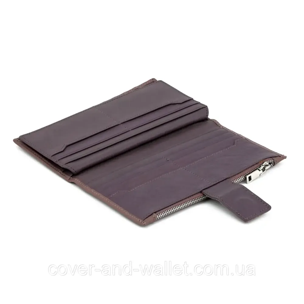 Пудровий жіночий шкіряний купюрник на магніті та блискавці Marco Coverna 0134 Київ - фото 9