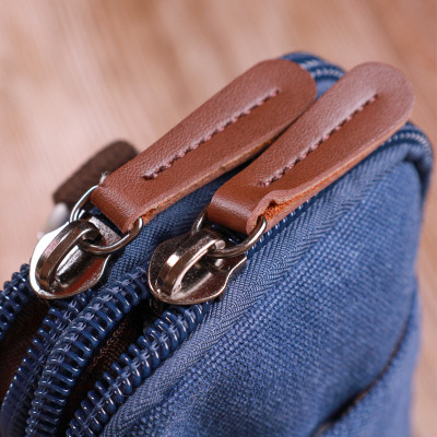 Сумка Vintage На пояс с металлическим карабином из текстиля Синяя (22226) Винница - изображение 5