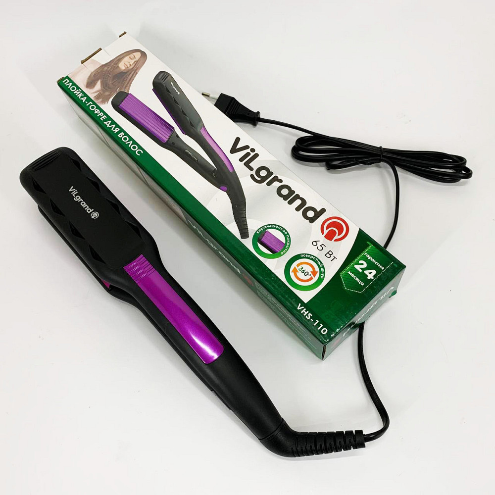 Плойка-випрямляч, Щипці для кучерявого волосся, Щипці гофре для вирівнювання волосся EU-58 Львів - фото 1