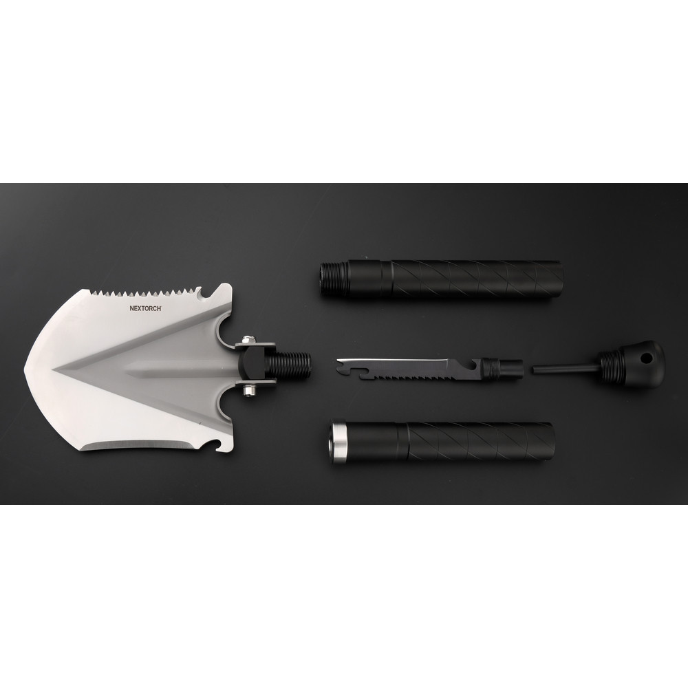 Багатофункціональна туристична складана лопата Nextorch MT30 (різак, пила, молоток, кирка, склобій) Вінниця - фото 9