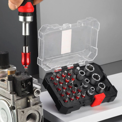 Набор инструментов Ronix головок и бит, 28 шт. (RH-5451) Винница - изображение 9