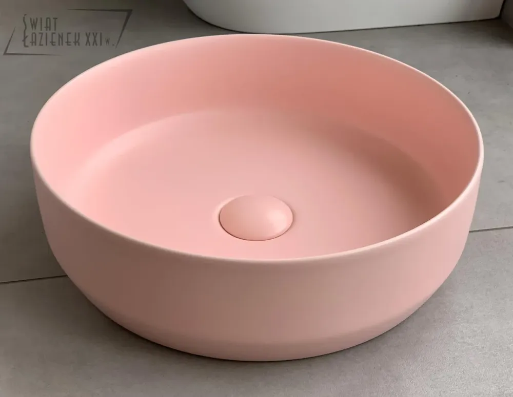 Раковина  Galatea Design Bulat ∅39cm + Korek Pink Matt GD112DTMP Київ - фото 1