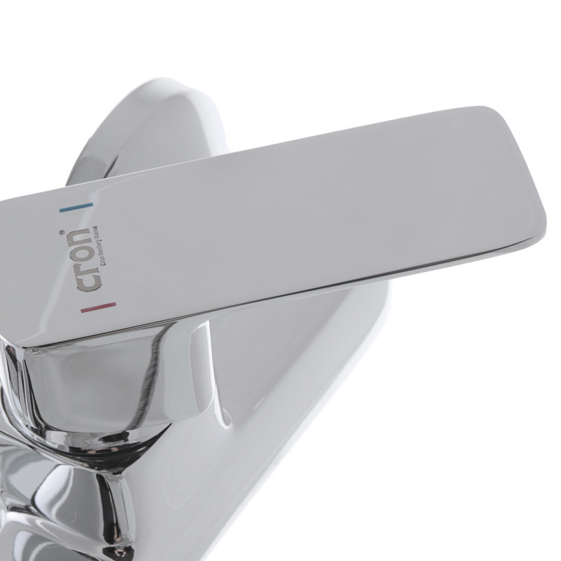 Душовий змішувач Cron Kubus 003 (CR0808) з сучасним дизайном Харків - фото 2