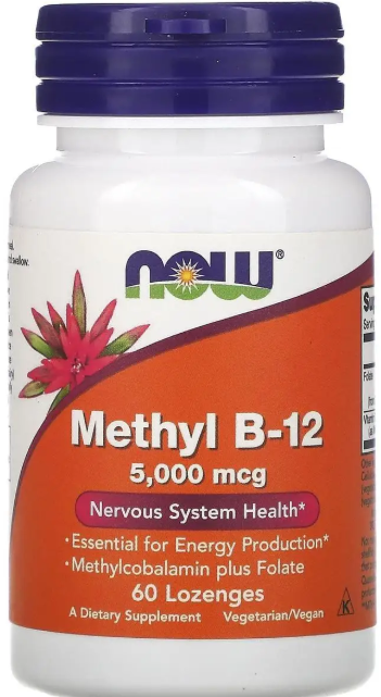 Витамин B12 метилкобаламин NOW Foods Methyl B-12 5000 мкг 60 леденцов Киев - изображение 1