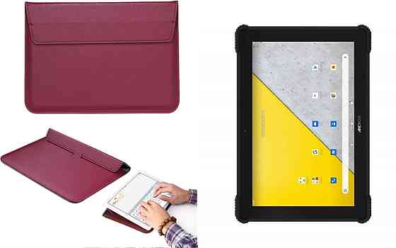 Чехол-конверт VitoCase для Archos T101X, с функцией подставки для планшета Бордовый Киев