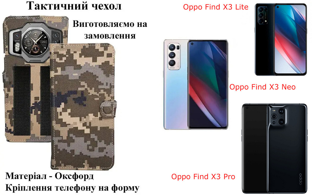 Тактичний чохол для Motorola Moto G7, G7 Play, G7 Power, кріпиться до спорядження на липучці Київ - фото 1