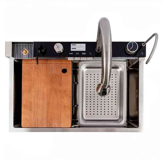 VALESO Мийка кухонна сатин Valeso Handmade "Водоспад" (ДЕКОР) 68х45M Киев