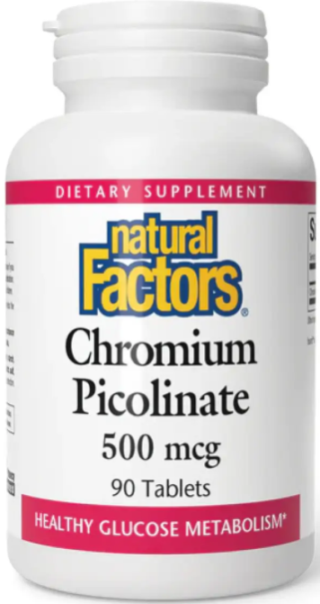 Хром пиколинат Natural Factors Chromium Picolinate 500mcg 90 таб Киев - изображение 1