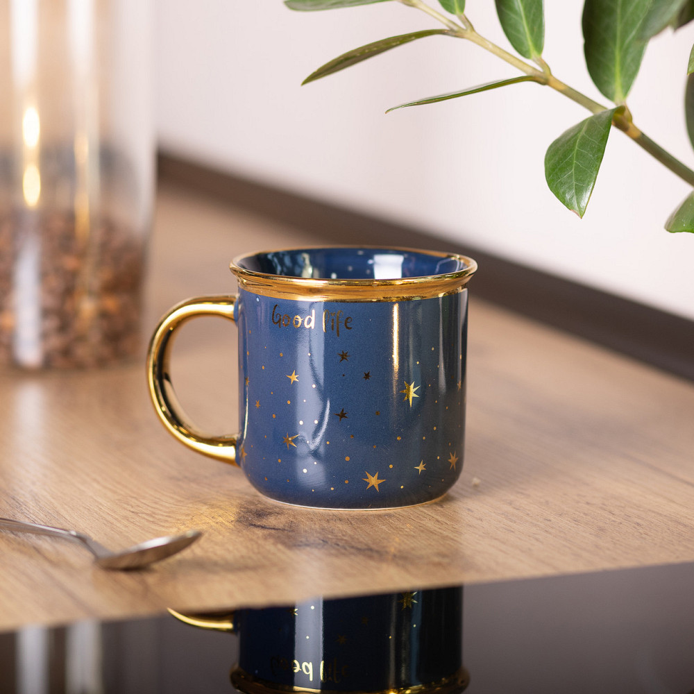 Liling Rongxiang Ceramic Чашка порцелянова із золотим обідком та позолоченою ручкою 320 (мл) Go Киев - изображение 6