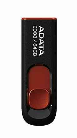 Flash A-DATA USB 2.0 C008 64Gb Black/Red Киев