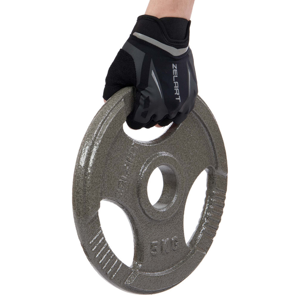 Диск сталевий з хватом 5 кг d-52мм Zelart-7791-5 Київ - фото 7