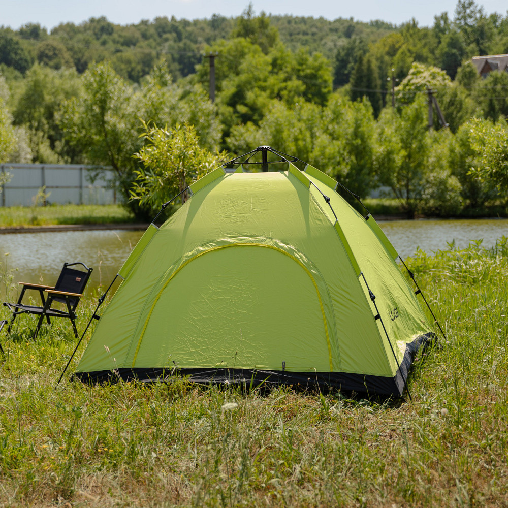 Автоматическая палатка для рыбалки и походов 2x2 м, салатовая Киев - изображение 9