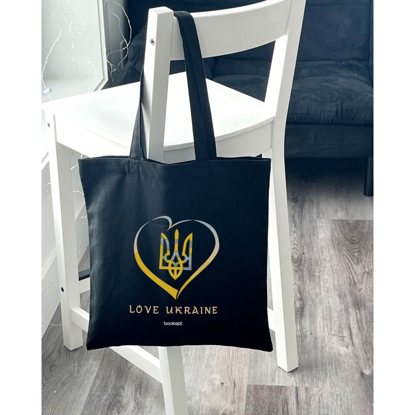 Екошопер BookOpt BK4036 Love Ukraine чорний Киев - изображение 7