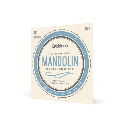Струны для гитары D'Addario Mandolin 80/20 Bronze Light (10-34) (EJ62) Винница - изображение 2