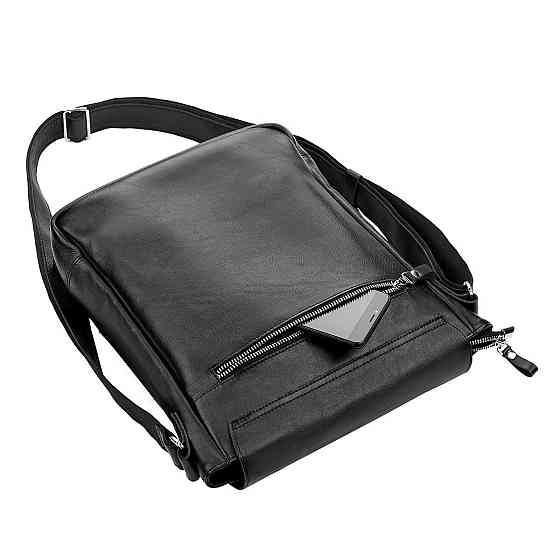 Сумка кожаная Черная (SHVIGEL) Киев