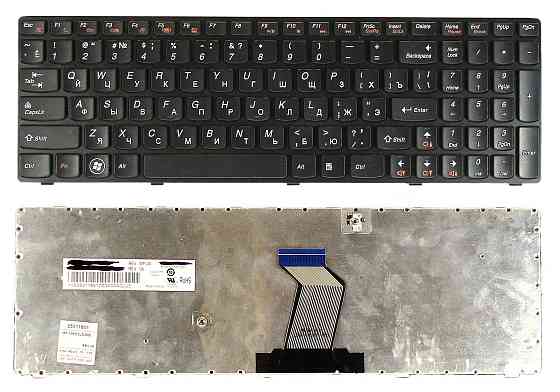 Клавиатура для ноутбука Lenovo IdeaPad (Y570) Black, (Black Frame), RU Вінниця