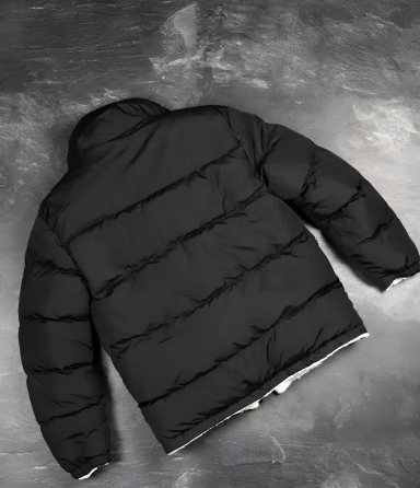 Зимова чоловіча двостороння чорно біла куртка the north face, водонепроникна зимова тепла куртка норт фейс пуховик Львів