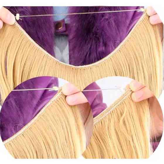 Трессы прямые на прозрачной резинке Polily - 60 см 