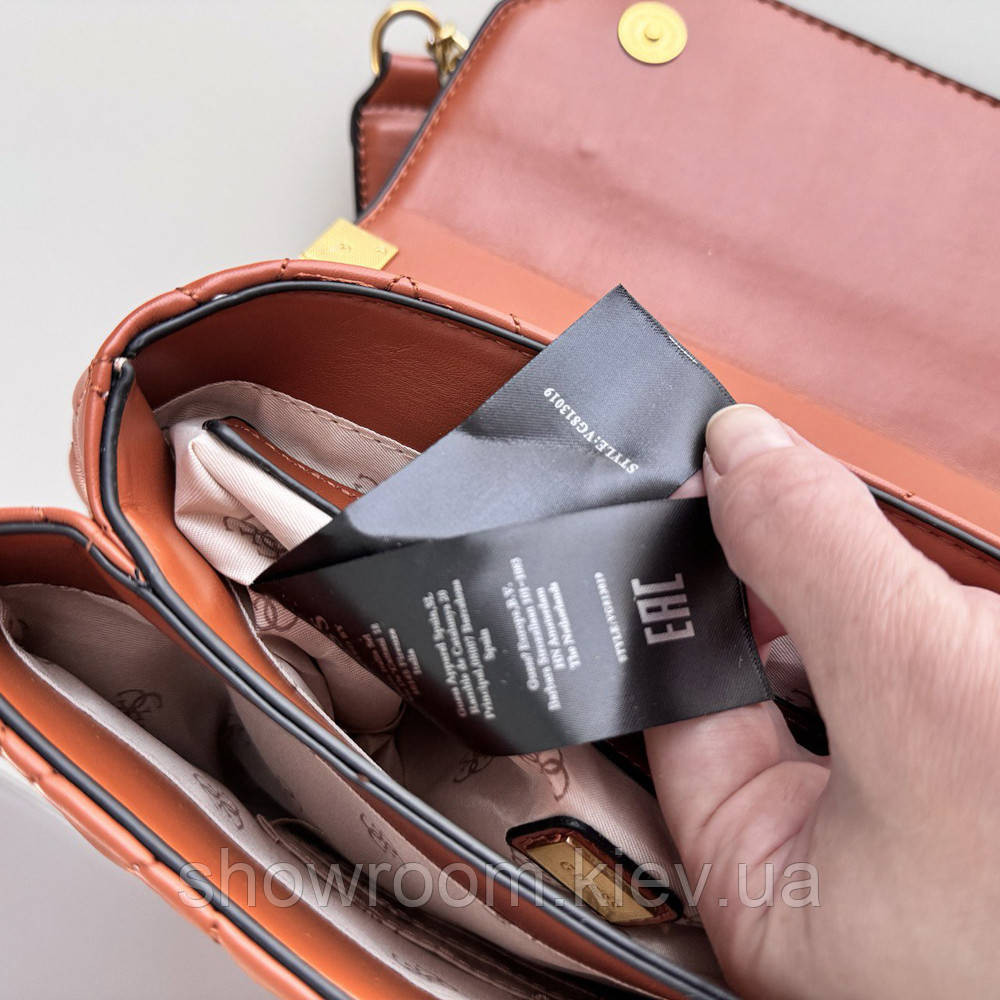 Жіноча сумочка Guess на плече (787080) коричнева Київ - фото 5