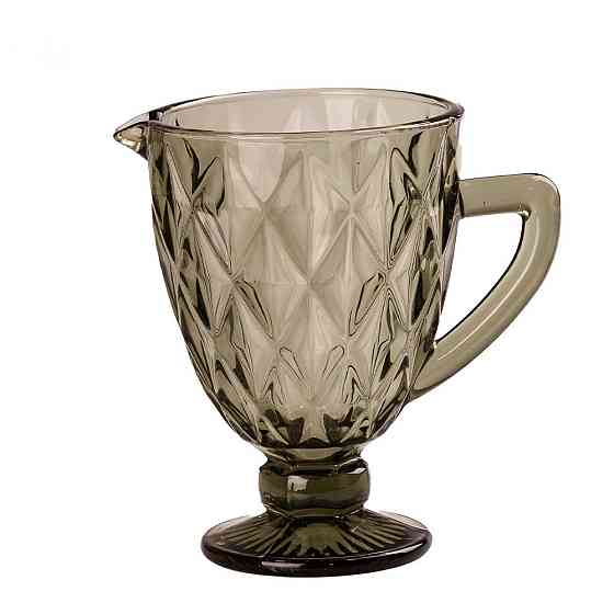 Фигурный кувшин для напитков из стекла, 1 л, зеленый Киев