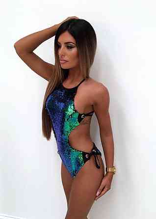 Купальник з паєтками суцільний 44 зелений Київ