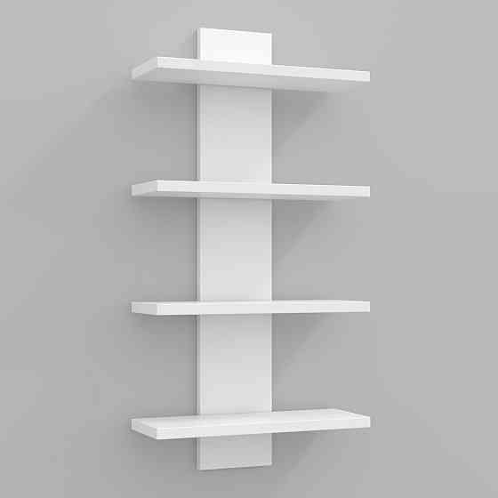 Полиця навісна ПН-5, Білий, 350/140/700 Львів